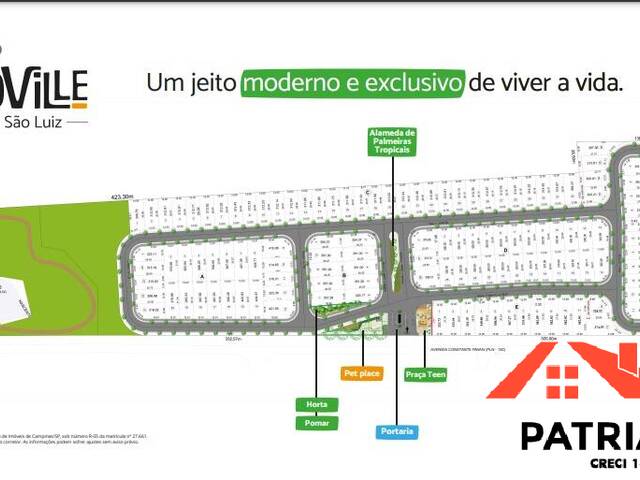 #NPortoVill - Área para Venda em Paulínia - SP - 1