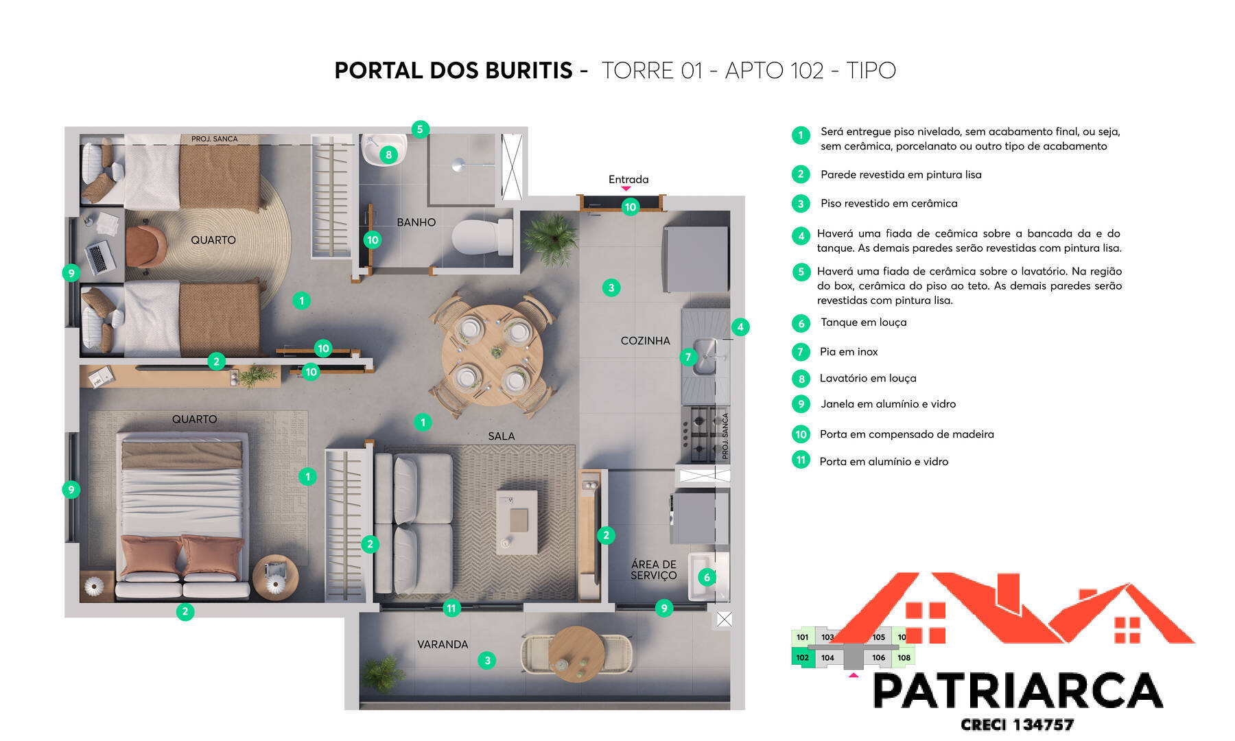 Apartamento, 2 quartos, 44 m² - Foto 4
