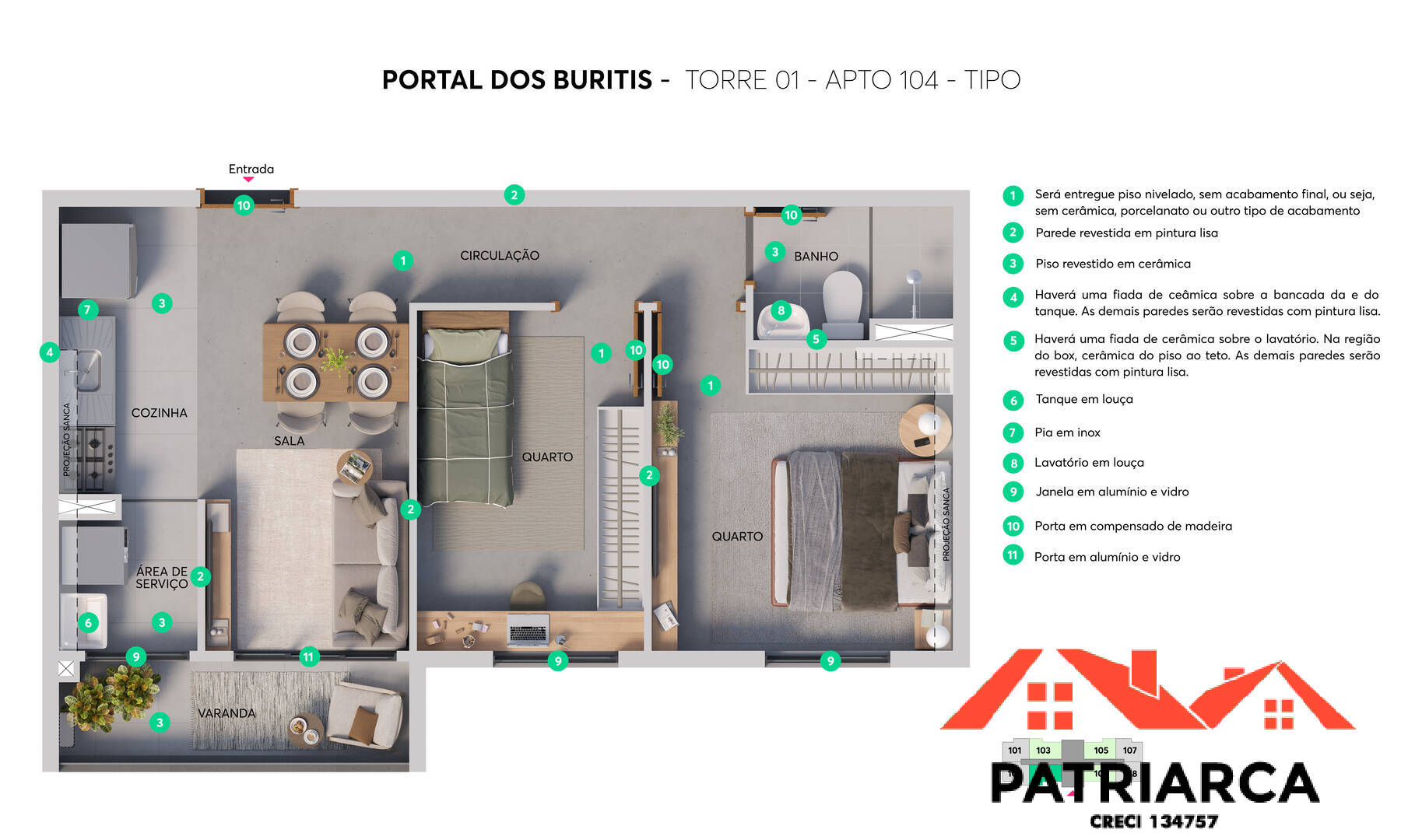 Apartamento, 2 quartos, 44 m² - Foto 5