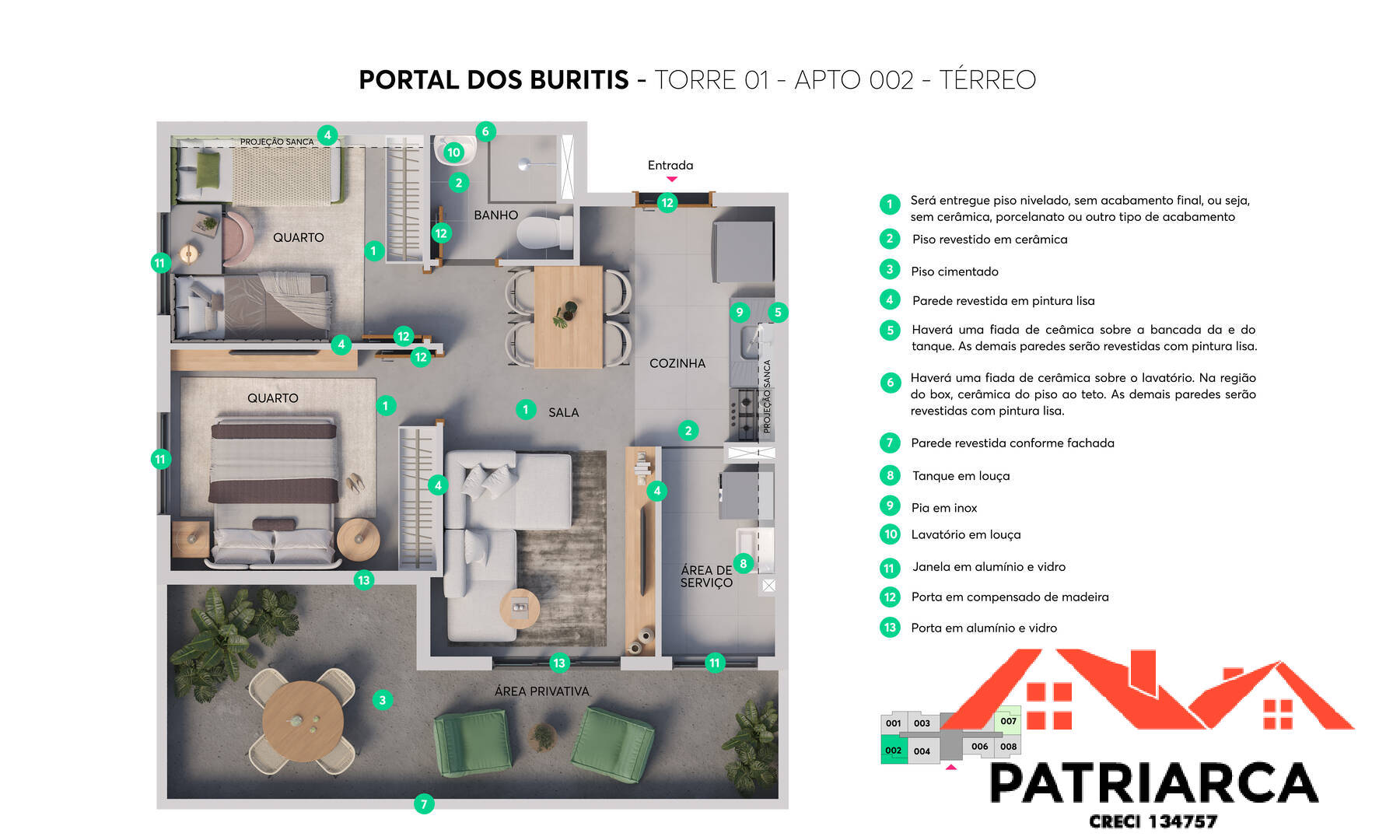 Apartamento, 2 quartos, 44 m² - Foto 6