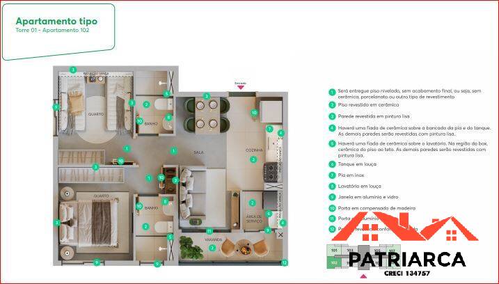 Apartamento, 2 quartos, 44 m² - Foto 14