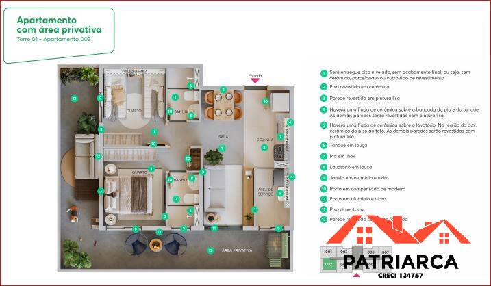 Apartamento, 2 quartos, 44 m² - Foto 12