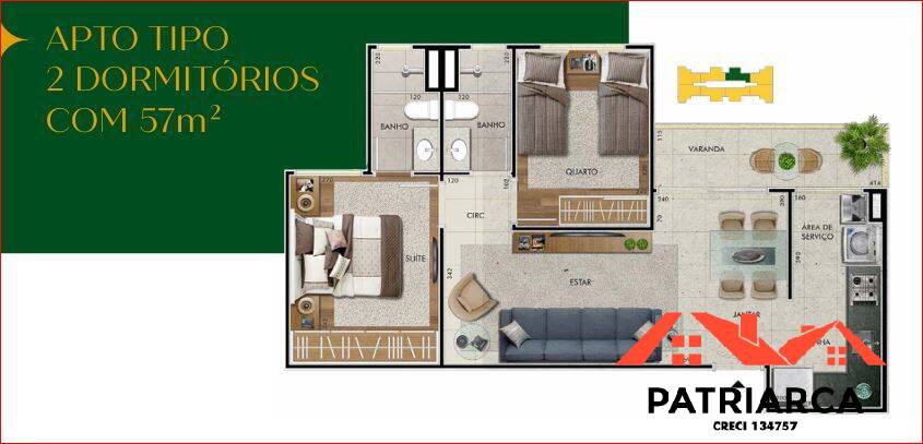 Apartamento, 2 quartos - Foto 5