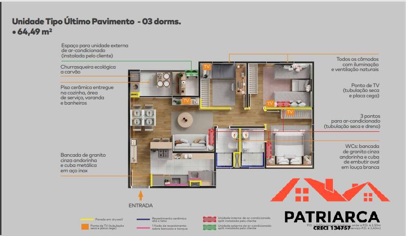 Apartamento, 2 quartos, 64 m² - Foto 9