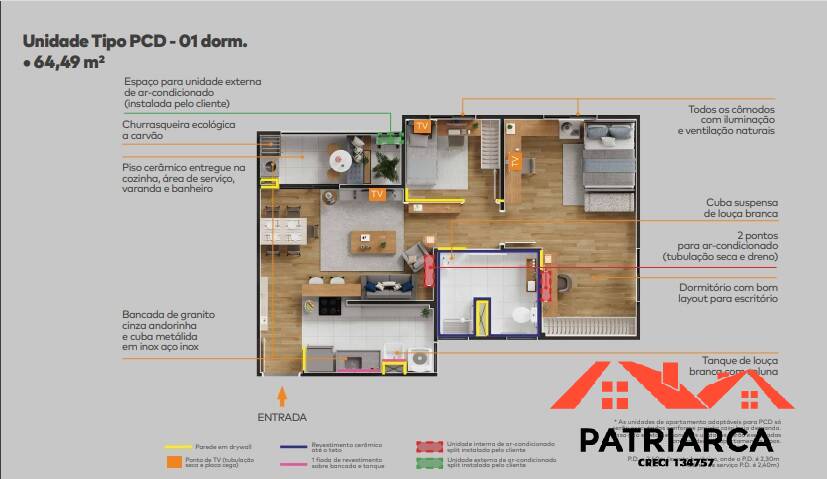 Apartamento, 2 quartos, 64 m² - Foto 11