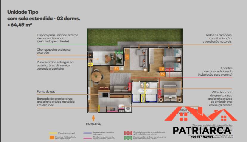 Apartamento, 2 quartos, 64 m² - Foto 10